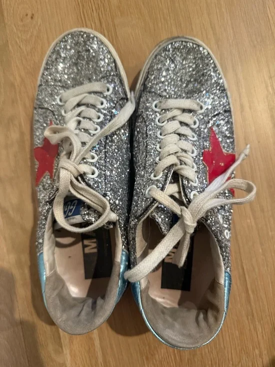 Golden Goose Women’s Superstar ‘Glitter Star’ Size 8 US - Picture 7 of 7